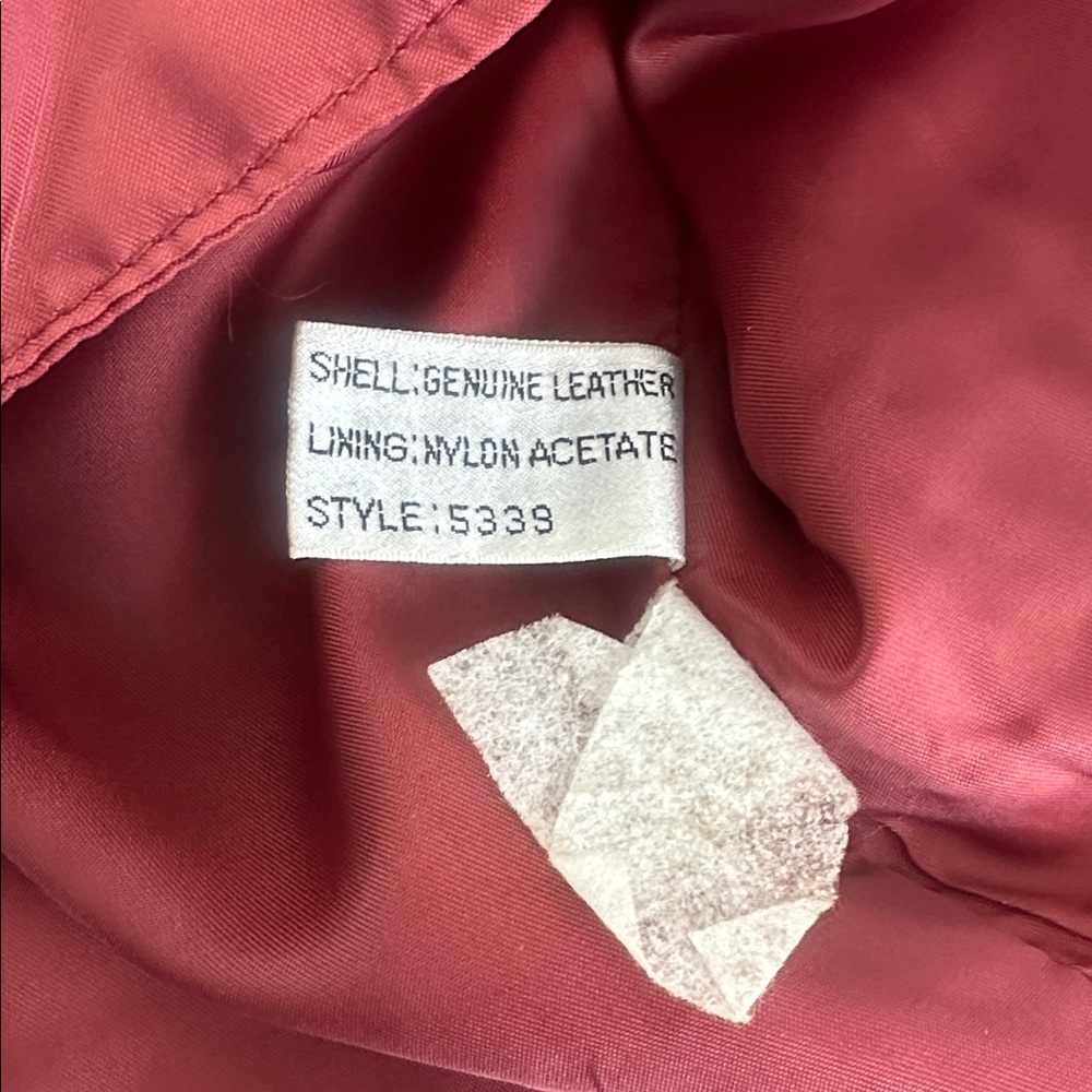 Vintage 90s Suede Vest Leather Loft L Button Front Western Minimalist, Cranberry - Picture 6 of 7